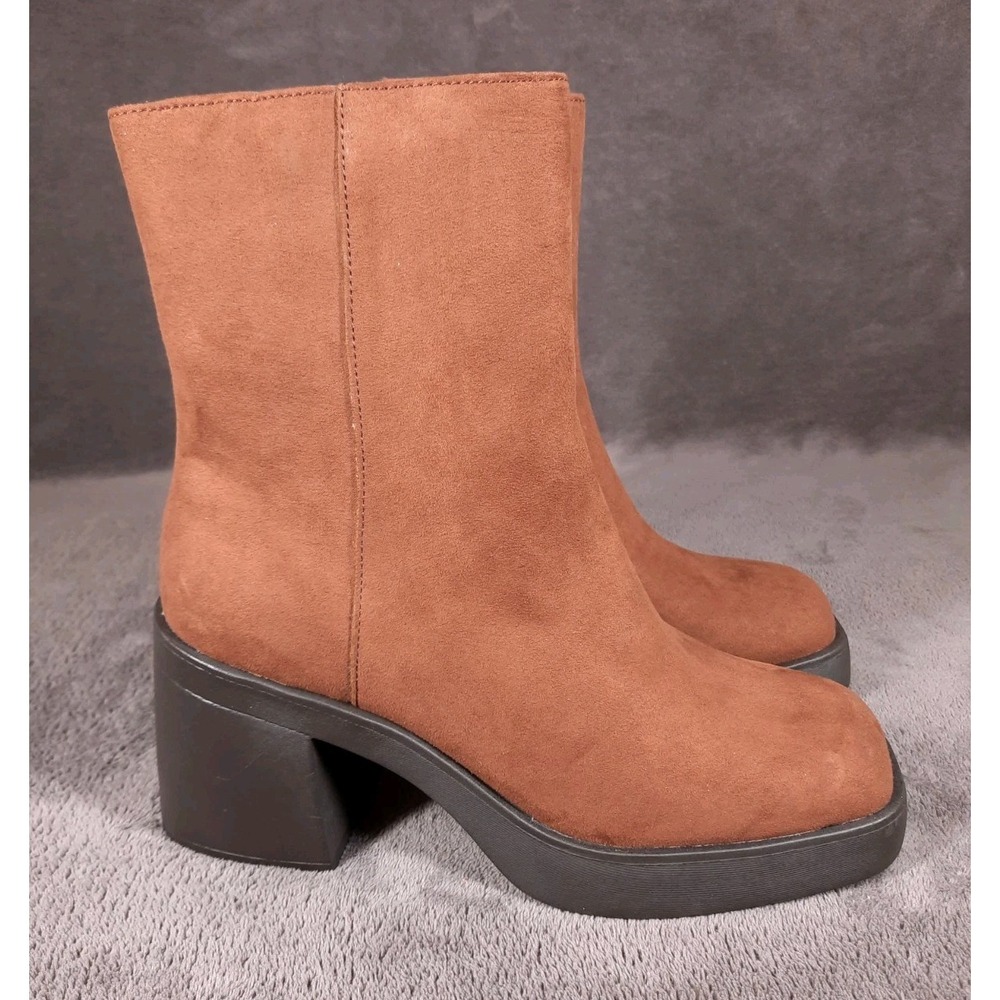 Sun + Stone Womens Tiannaa Block Heel‎ Ankle Boots Size 9.5M